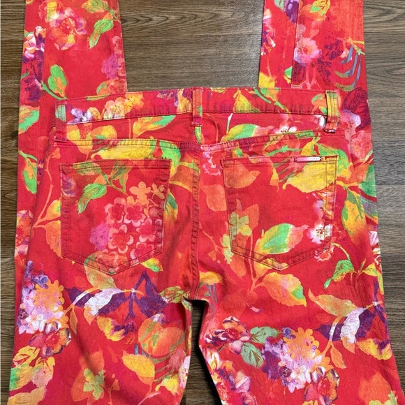 Ralph Lauren bright unique floral chic skinny jeans comfortable stretch 28x30 EC - Picture 6 of 9